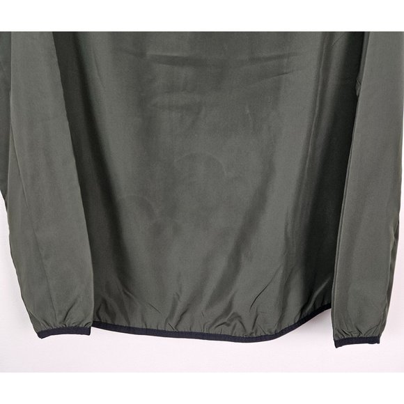 All In Motion Men Size Medium Jacket Dark Green Water Repellent Lightweight Zip - Picture 5 of 10